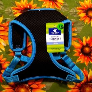 Top Paw Blk/Blue  Mesh Dog Harness